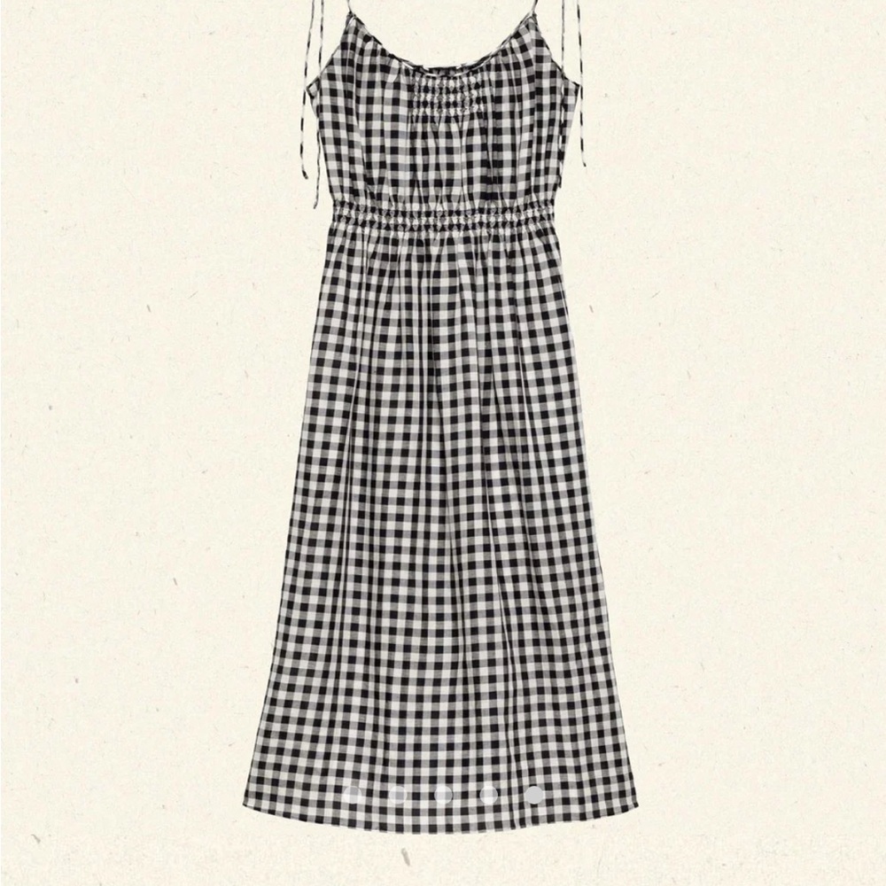 Doen NWT Leslie Black and White Gingham Dress - Picture 2 of 9
